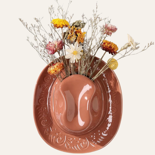 Saddlelock™ Cowboy Hat Vase